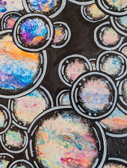 Art Piece "Psychedelic bubles"