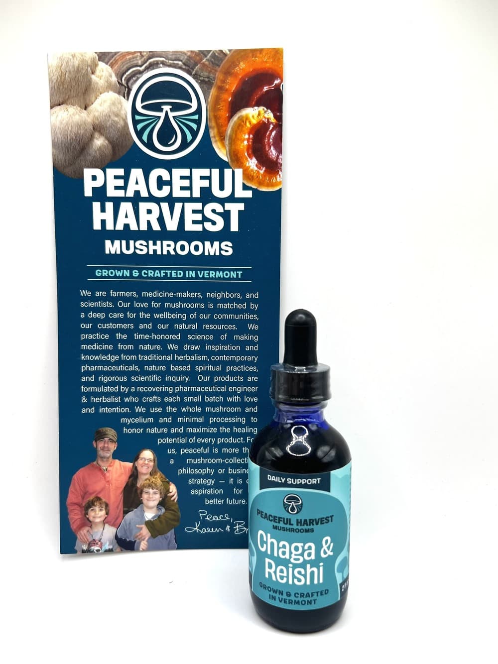 Double Strength Tincture Chaga & Reishi - Organic