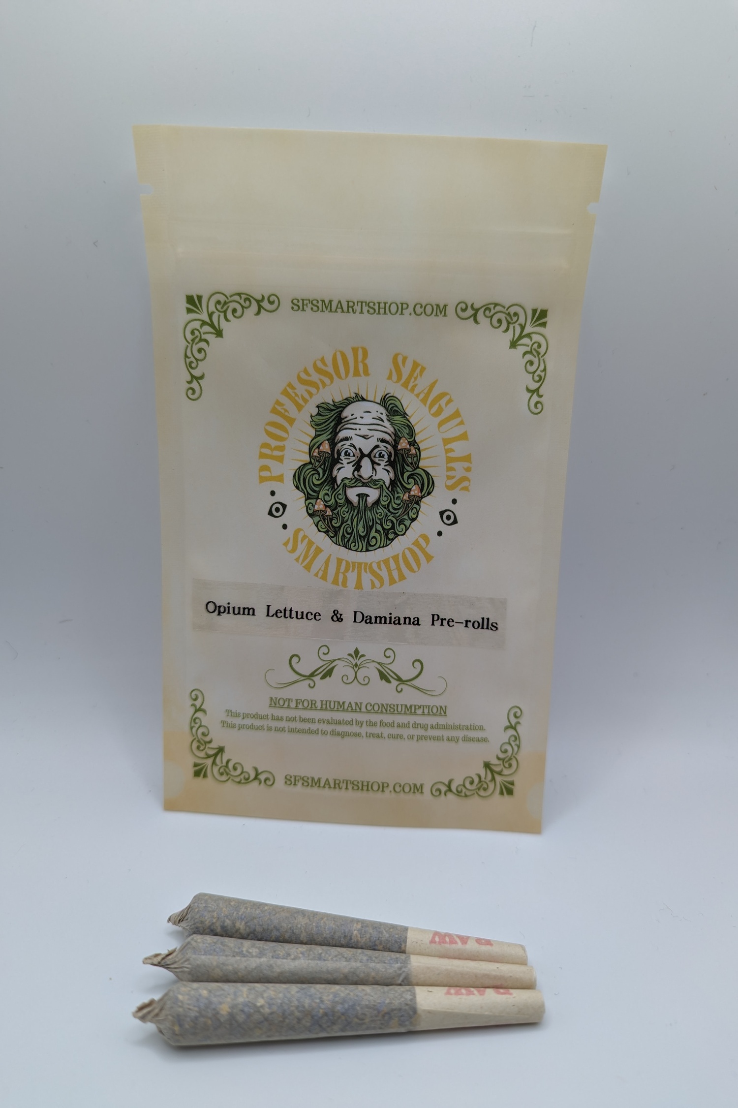 Opium Lettuce & Damiana Herbal Cigarettes - 3 Pack